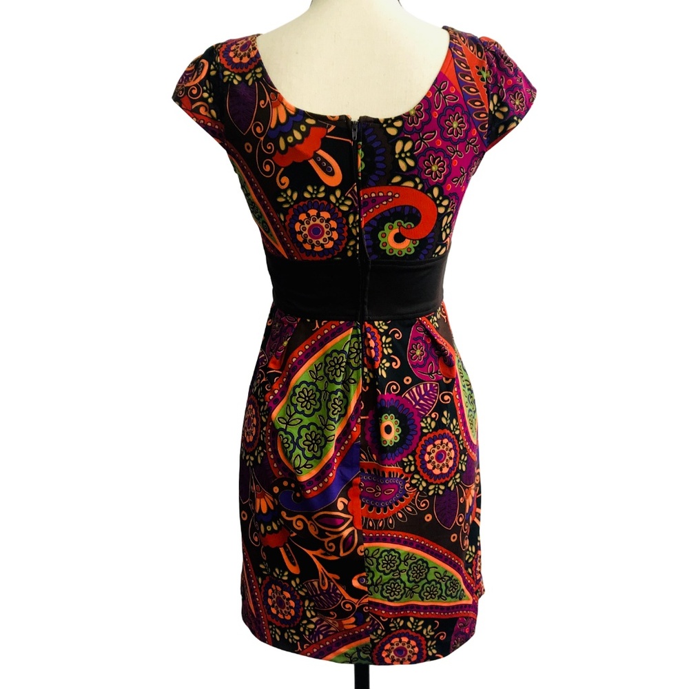 Ami Sanzuri Multi-color Paisley Print Dress - Picture 4 of 4